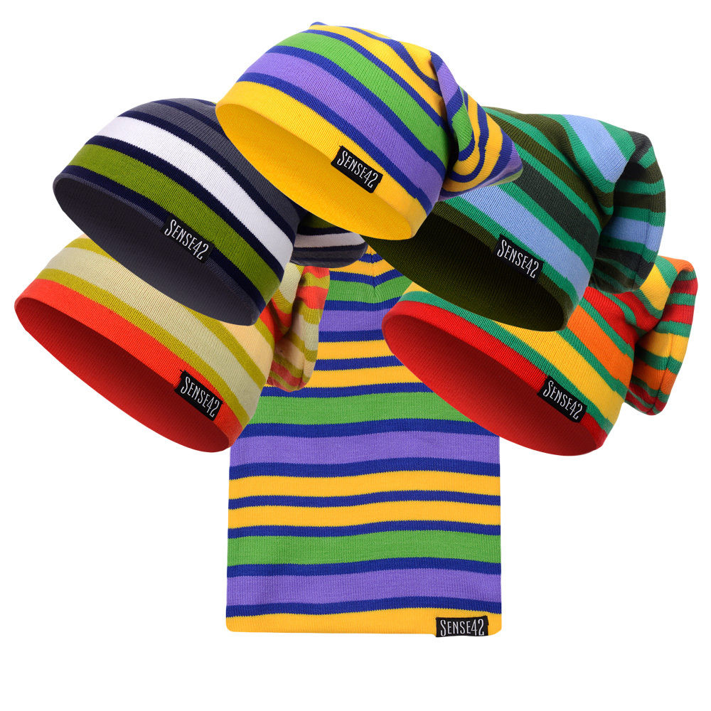 Gestreifte Longbeanies (auch mit Totenkopfmuster) in verschiedenen farblichen Varianten für 4,95€ inkl. Versand
