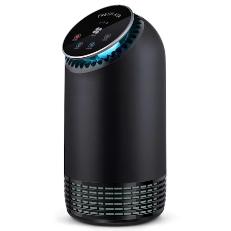 Luftreiniger Air Purifier mit HEPA-Kombifilter & Aktivkohlefilter, Nachtlicht in 7 Farben und Speicherfunktion für Allergiker und Raucher