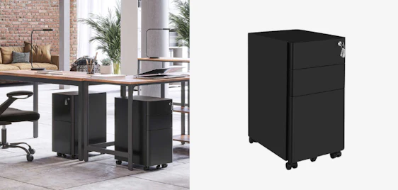 Schluss mit dem Chaos! 🗄️ SONGMICS Büroschrank mit Rollen jetzt nur 57€ 🗂️