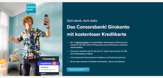Jetzt bis zu 250€ Prämie 🤑 Consorsbank: Kostenloses Girokonto holen 💸🔥