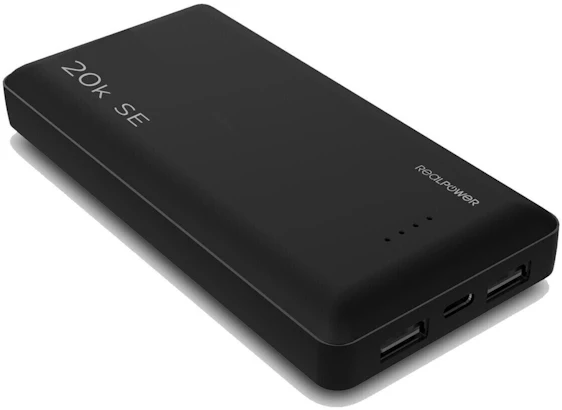Power-Preis! RealPower PB-20K SE für 17€ - Powerbank mit 20.000 mAh