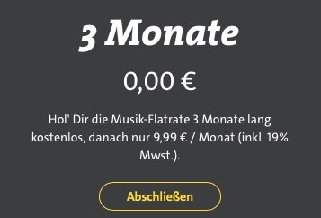 juke 3 monate kostenlos