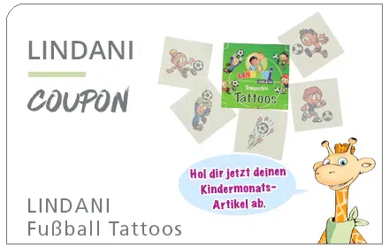 Lindani: Erhalte für dein Kind Fußball-Tattoos gratis