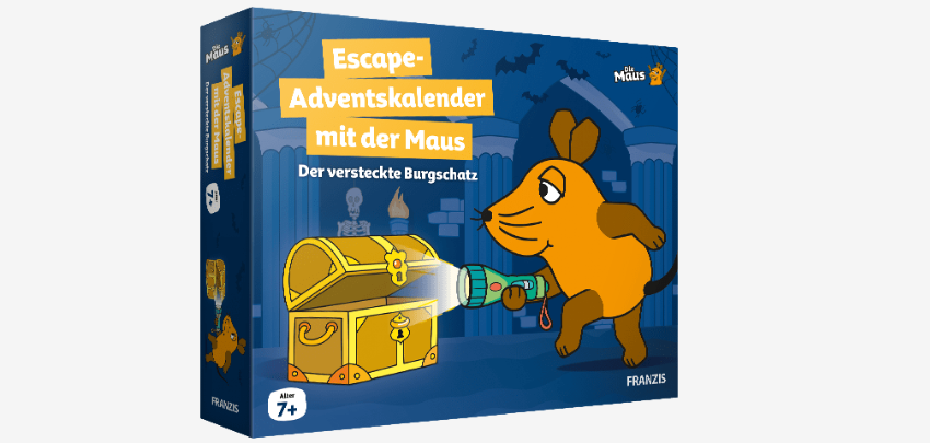 Weihnachtlicher Rätselspaß! 🐭 Franzis Escape Adventskalender mit der Maus für nur 14€ 🧩