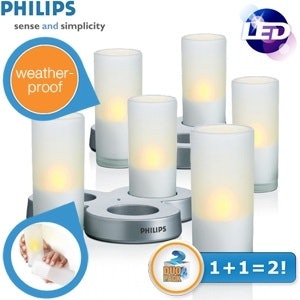 Philips Imageo 2 x 3 LED wiederaufladbare CandleLights für 35,90€