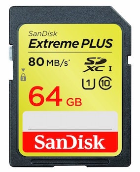 Sandisk SDXC Extreme Plus 64GB Class 10 UHS I 80MB Sec schreiben fuer 49euro bei Saturn schnaeppchenfuchs
