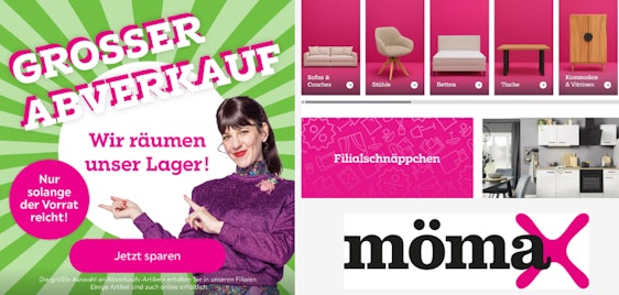 Lagerabverkauf bei Mömax ⭐ z.B. Ausziehtisch Aki Eichefarben (140-180/80/76 cm) nur 228€