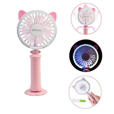 Tragbarer Mini Ventilator mit Batterie Mobil Leise