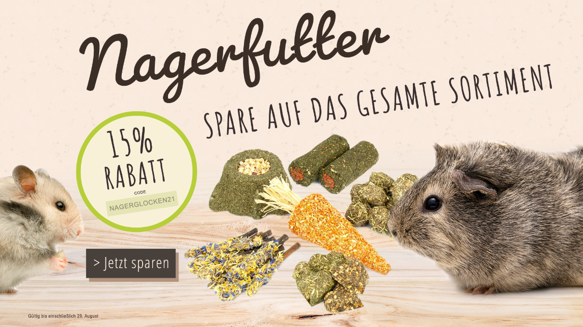 15 % auf Nagerfutter bei Mr. Crumble