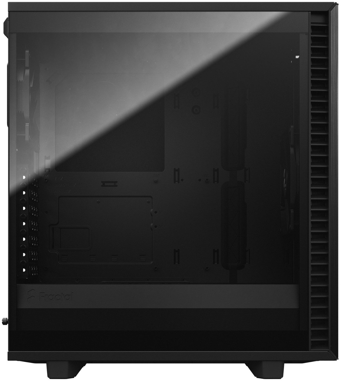 Fractal Design Define 7 Compact Black TG für 97€ - PC Gehäuse mit Glasfenster, schallgedämmt