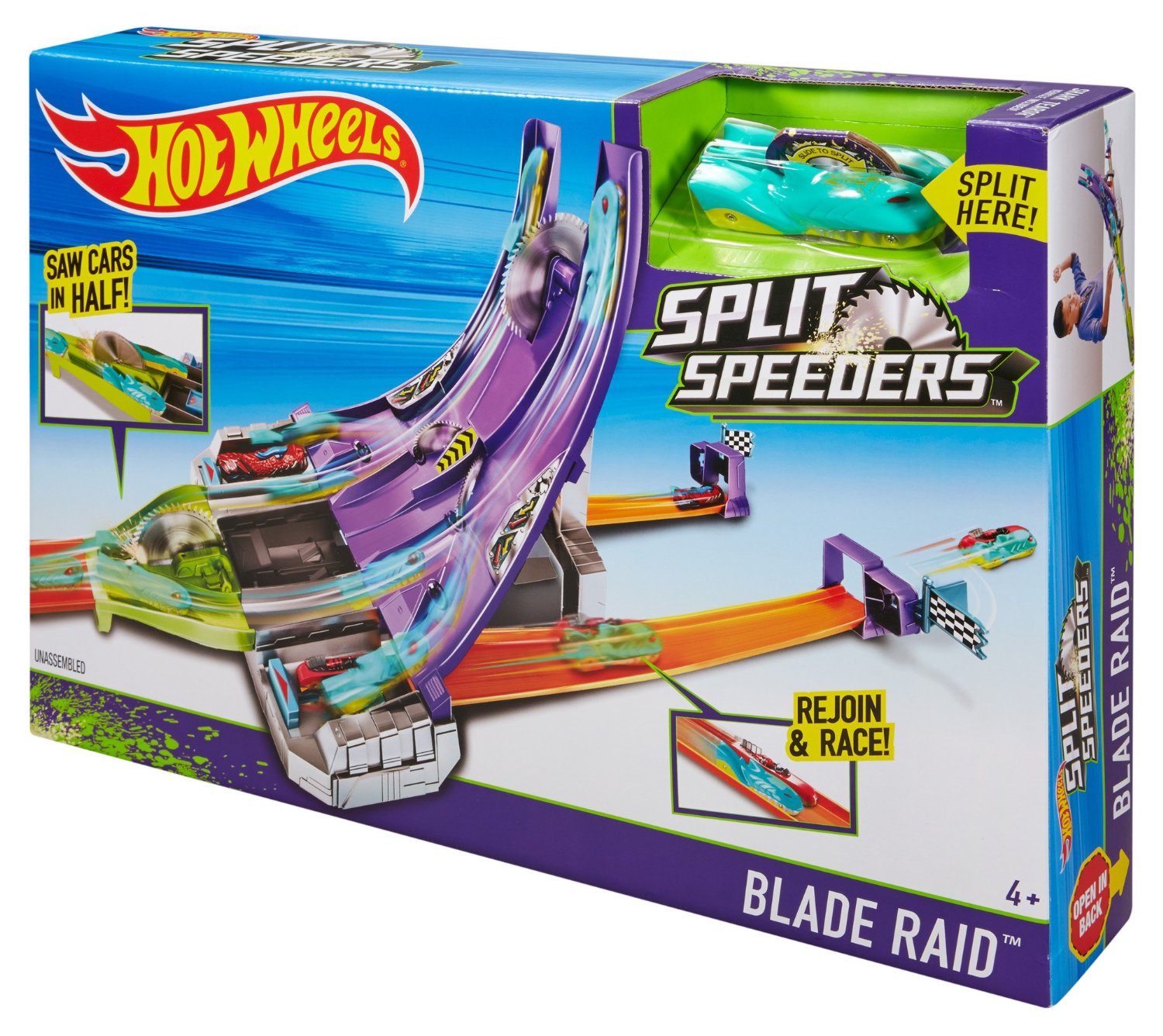 Mattel DHY27 – Hot Wheels – Split Speeders – Spielbahn – Blade Raid für 29,99€