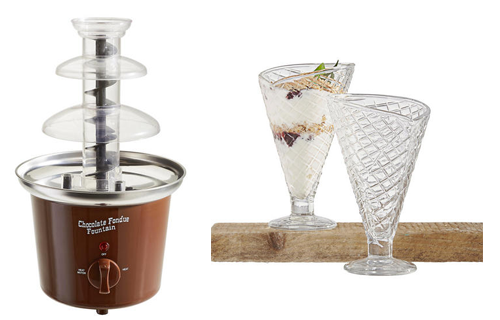 Storepoint Schokobrunnen und 2-teiliges Eisbecher-Set für 15€