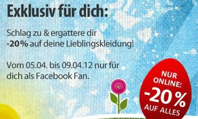 facebook c und a gutschein
