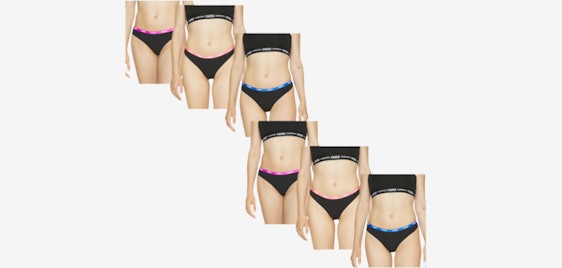 Puma Damen-Strings für 25€ - 6er Pack, Baumwoll-Mix, elastischer Farbbund