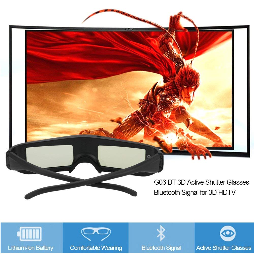 Docooler 3D Aktive Shutter Gläser Virtual Reality  Bluetooth Signal besonders für 3D TV Smart TV
