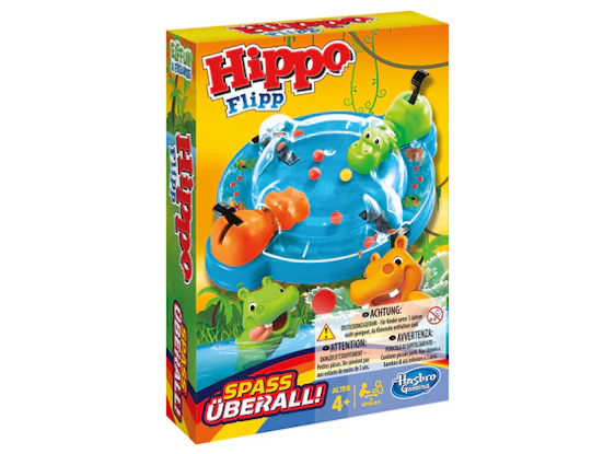 Dodax.de Hasbro Spiele B1001100 – Hippo Flipp Kompakt, Reisespiel 5,75 Euro