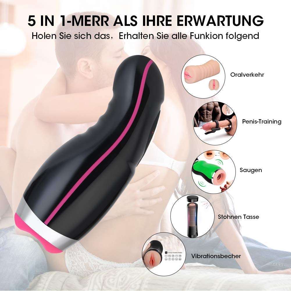 Für Ihn: Masturbator mit Vibration, Saugfunktion und Heizung