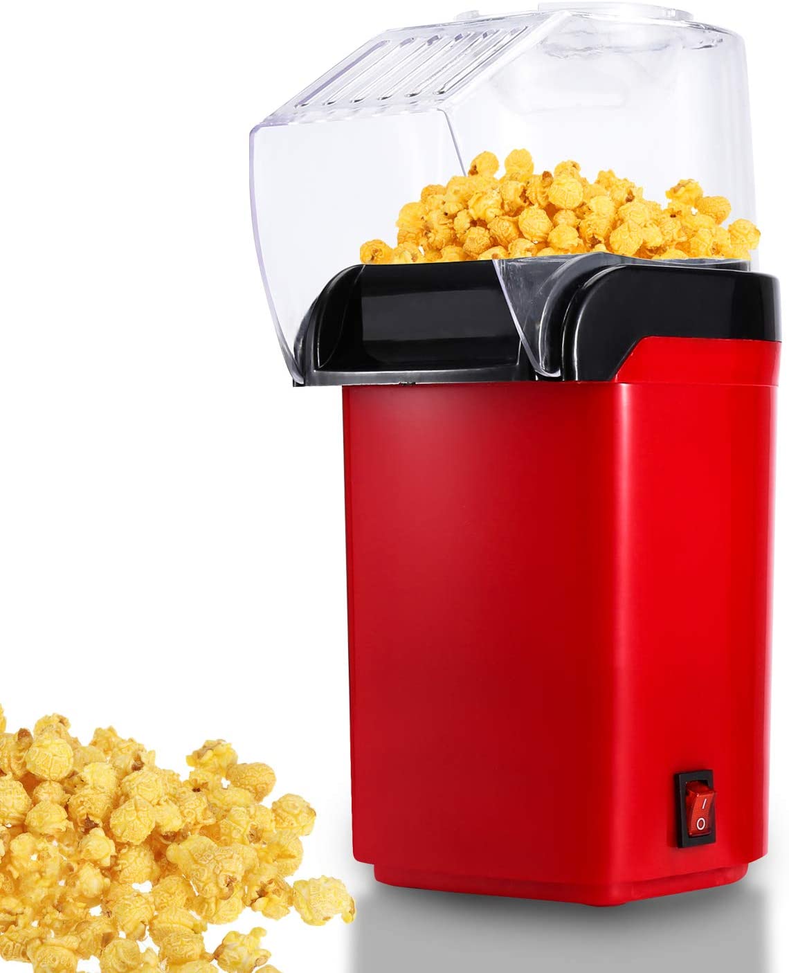Hengda 1200W Popcornmaschine für Zuhause, Heissluft Fettfrei