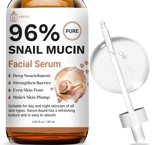 Pure 96% Snail Mucin Gesichtsserum – intensive Hydratation, Hautreparatur und beruhigt die Haut