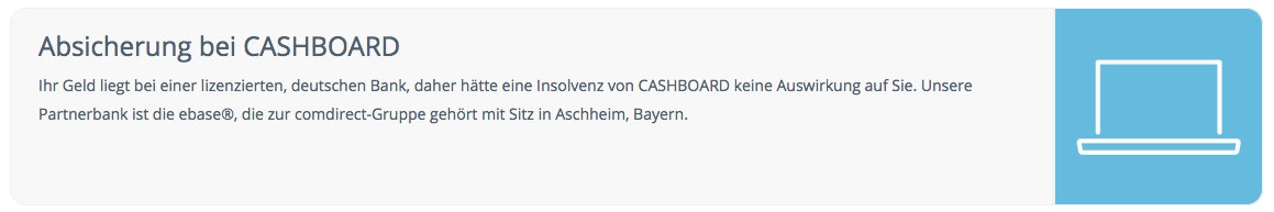 Cashboard Insolvenz