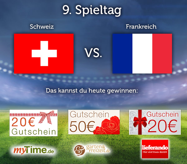 Das große Schnäppchenfuchs Fußball-WM 2014 Tippspiel: Schweiz - Frankreich *UPDATE2*