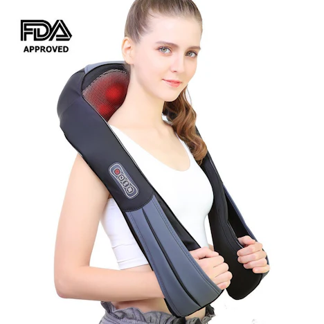 NURSAL Kabelloses Shiatsu Knetmassagen Massagegerät für 49,99€