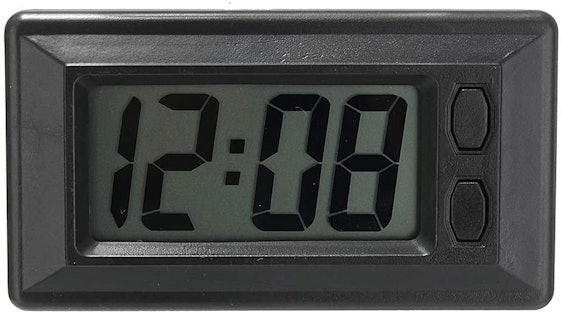 Ultradünne LCD-Digitalanzeige Fahrzeug-Armaturenbrett Zeitkalender-Anzeige Klebende Vorhanduhr