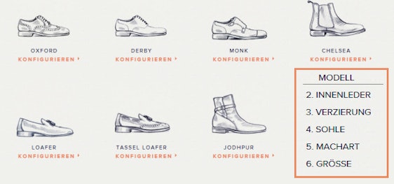 Handgefertigte Herren- und Damenlederschuhe bei Scarosso ab 239€ - Design, Material, Verzierung und Sohle komplett konfigurierbar