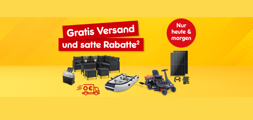 Dieses Wochenende - Gratisversand für Gartenmöbel &amp; mehr | z.Bsp. Balkonkraftwerk 830 W für 249,99€ (statt 499€)