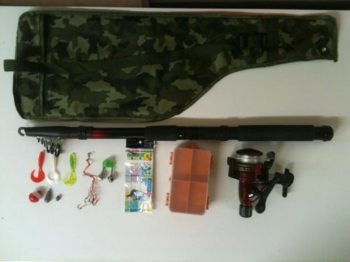 Angelset mit 3,60 Angelrute mit Tasche +Angelrolle + Sehne + Zubehör für nur 24,90 EUR inkl. Versand