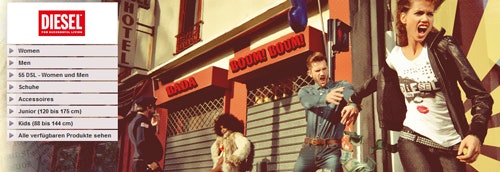 Diesel Verkaufsaktion bei vente-privee mit 8€ Gutschein