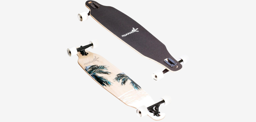 Muuwmi Longboard für 40€ - ABEC 7 Kugellager, 9-lagiges Ahorn, Dropthrough Achsen