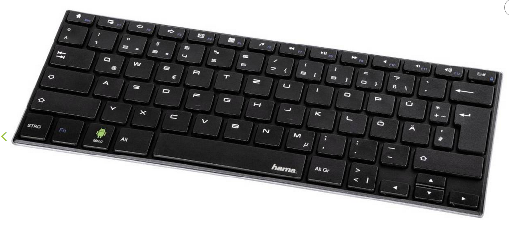 Hama KEY2GO X500 - Bluetooth-Tastatur für 10€