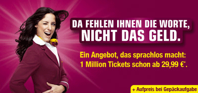 Germanwings-Flüge für 29,99€