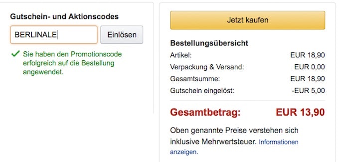 Amazon Beatuy Rabatt