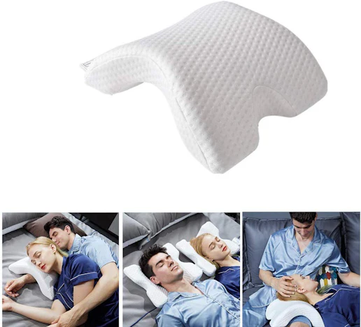 SPECOOL Memory Foam Kissen Nackenkissen Memory-Schaum, Bogen U-förmig Neck Pillow, Schlafkissen 6 in 1 Rückpralldruckkissen