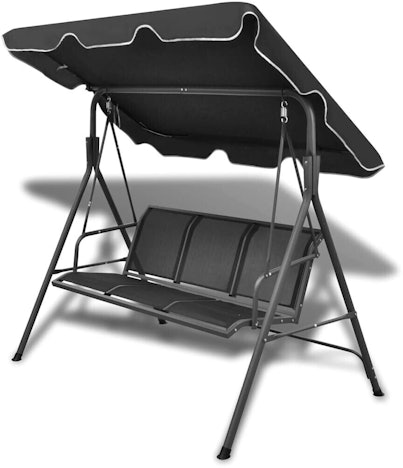 113,03€ auf vidaXL Garden Swing Seat 178x112cm Black sparen