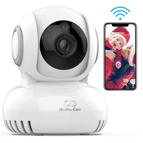Überwachungskamera mit 2-Wege-Audio und Nachsicht, Baby Monitor mit Motion Detection, Home Sicherheitskamera für Baby Haustier Alter
