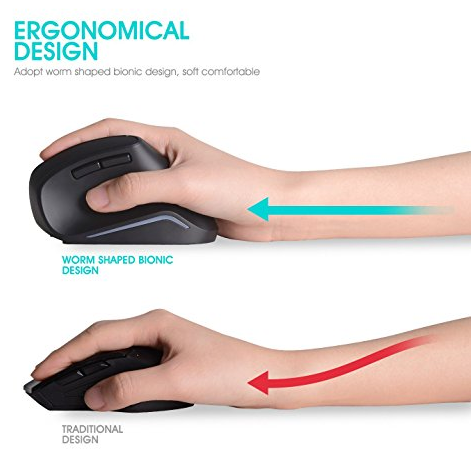 HAVIT 2.4GHz ergonomische Funkmaus für 12,99€