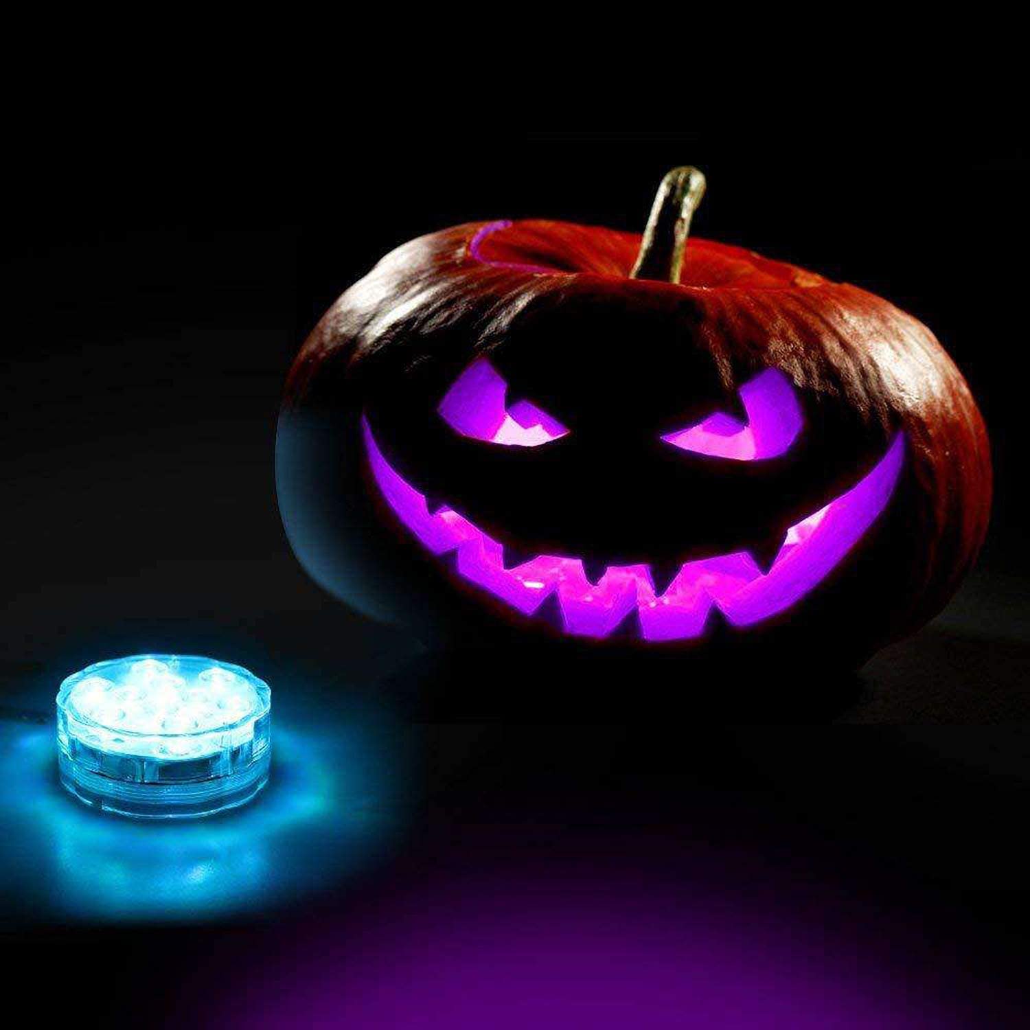 wolketon RGB IP68 Licht 4 Stück, Wasserdichte LED Leuchten mit Fernbedienung