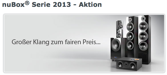 nuBox-Serie 2013 zu günstigen Preisen - z.B. Nubert nuBox 481 für 199€