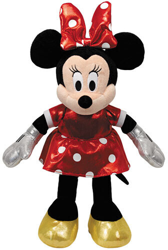 Ty Plüsch - Disney - Minnie Glitter rot (mit Sound), 30cm (7190171) mit 27,49€ Ersparnis