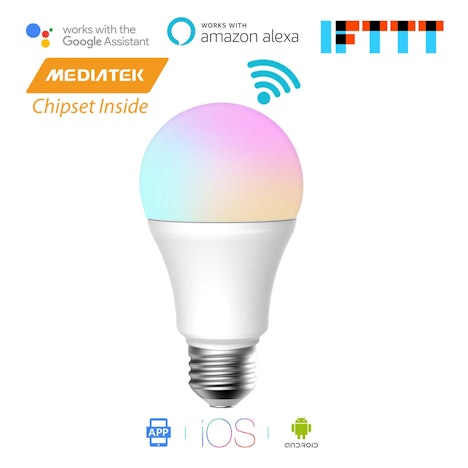 Smart WLAN Dimmbare Glühbirne E27 mit bis zu 40% Rabatt
