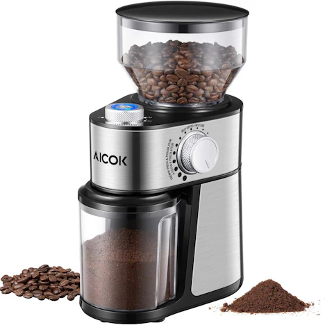 Kaffeemühle 200W, 18 einstellungen grob bis fein 14 tassen