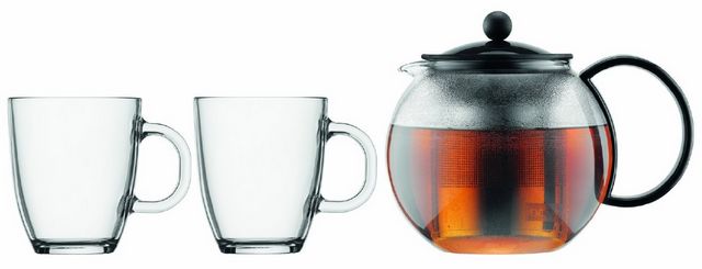 Bodum Assam Set für 30€ - Teebereiter mit Edelstahlfilter inkl. 2 Tassen