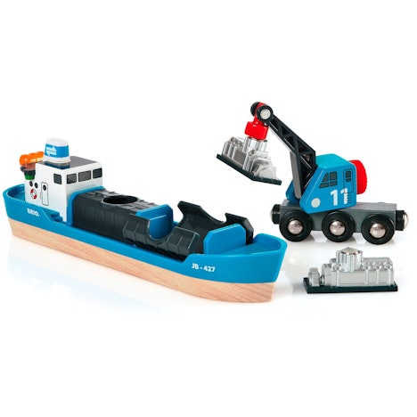 Brio Containerschiff mit Kranwagen (33534)