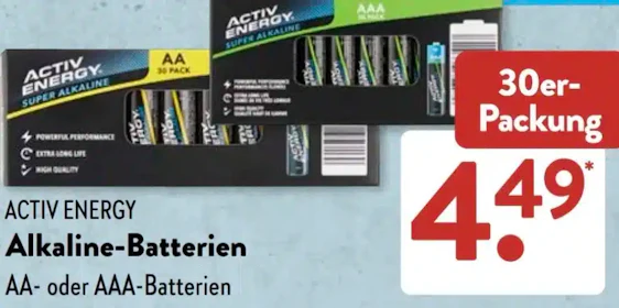 Batterien (AA & AAA) bei Aldi Süd nur 15 Cent/Stück (ab 23.7.)