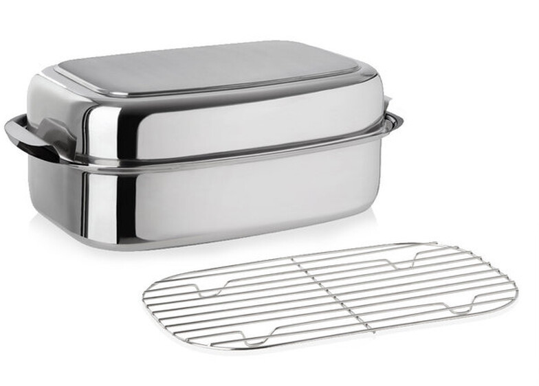 Aktion: Riess Profi&amp;quot; Edelstahl Bräter eckig 36 x 24,5 x 13% günstiger