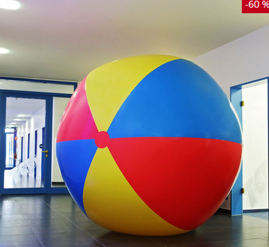 Aufblasbarer Ball mit 250 cm Durchmesser für nur 25€