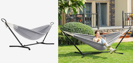 Songmics Hängematte für 59€ - inkl. Gestell, bis 240kg, höhenverstellbar